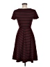 ModCloth Stripes Burgundy Casual Dress Size M - photo 2