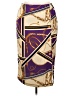 Ashley Stewart Graphic Purple Casual Skirt Size 18 Plus - photo 1