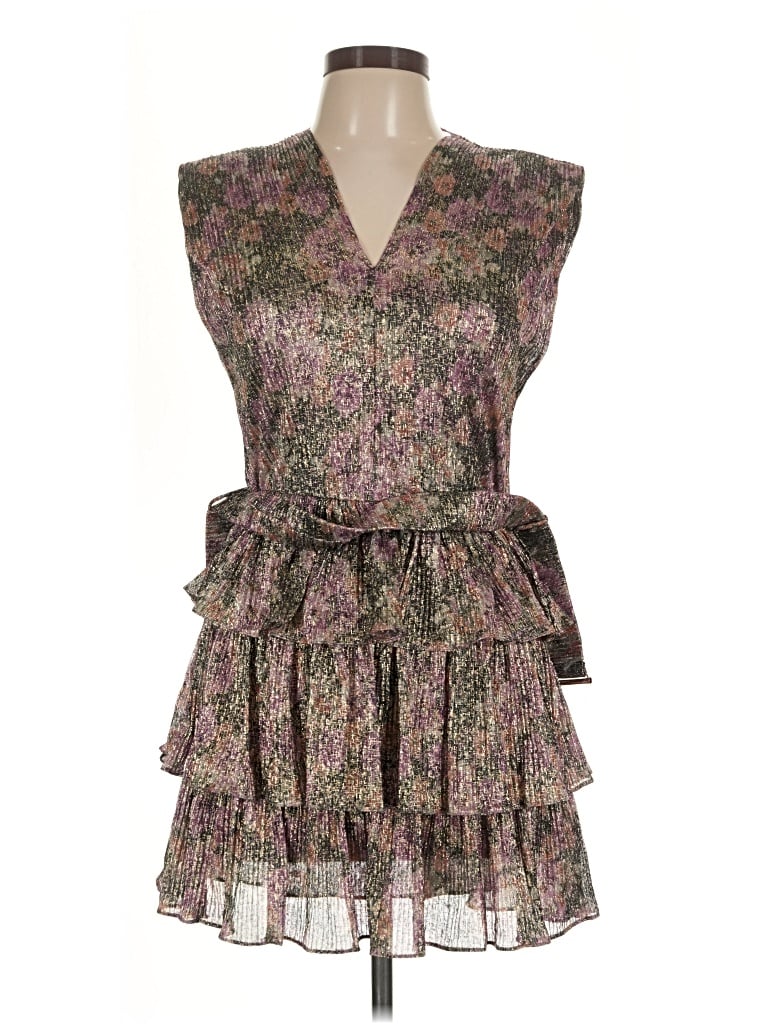 Pre-owned Olivaceous Cocktail Dress In Brown