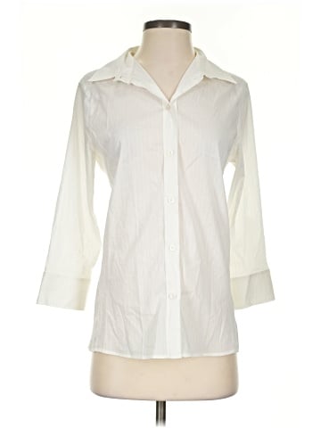 Armani Collezioni 3/4 Sleeve Button-Down Shirt (view 1)