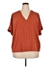 Daytrip Orange Short Sleeve Blouse Size XXL - photo 1