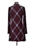 SO Argyle Burgundy Casual Dress Size L - photo 2