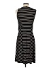 Chaps Stripes Black Casual Dress Size S - photo 2