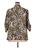 Kathy Che Animal Print Brown 3/4 Sleeve Blouse Size 18 - photo 2