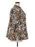Kathy Che Animal Print Brown 3/4 Sleeve Blouse Size 18 - photo 4