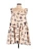 Umgee 100% Polyester Print Tan Casual Dress Size L - photo 1