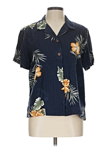 Caribbean Joe Short Sleeve Blouse (view 1)
