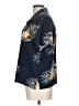 Caribbean Joe Tropical Blue Short Sleeve Blouse Size L - photo 5