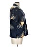 Caribbean Joe Tropical Blue Short Sleeve Blouse Size L - photo 4