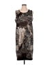 Chico's Animal Print Brown Cocktail Dress Size XL (3) - photo 1