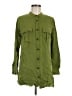 Soft Surroundings Green 3/4 Sleeve Button-Down Shirt Size M - photo 1