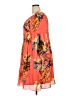 Spense 100% Polyester Tropical Orange Casual Dress Size 18 - photo 5