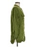 Soft Surroundings Green 3/4 Sleeve Button-Down Shirt Size M - photo 4