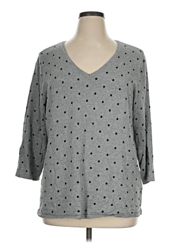 Karen Scott 3/4 Sleeve T-Shirt (view 1)
