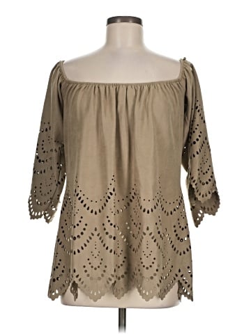 Sky 3/4 Sleeve Blouse (view 1)