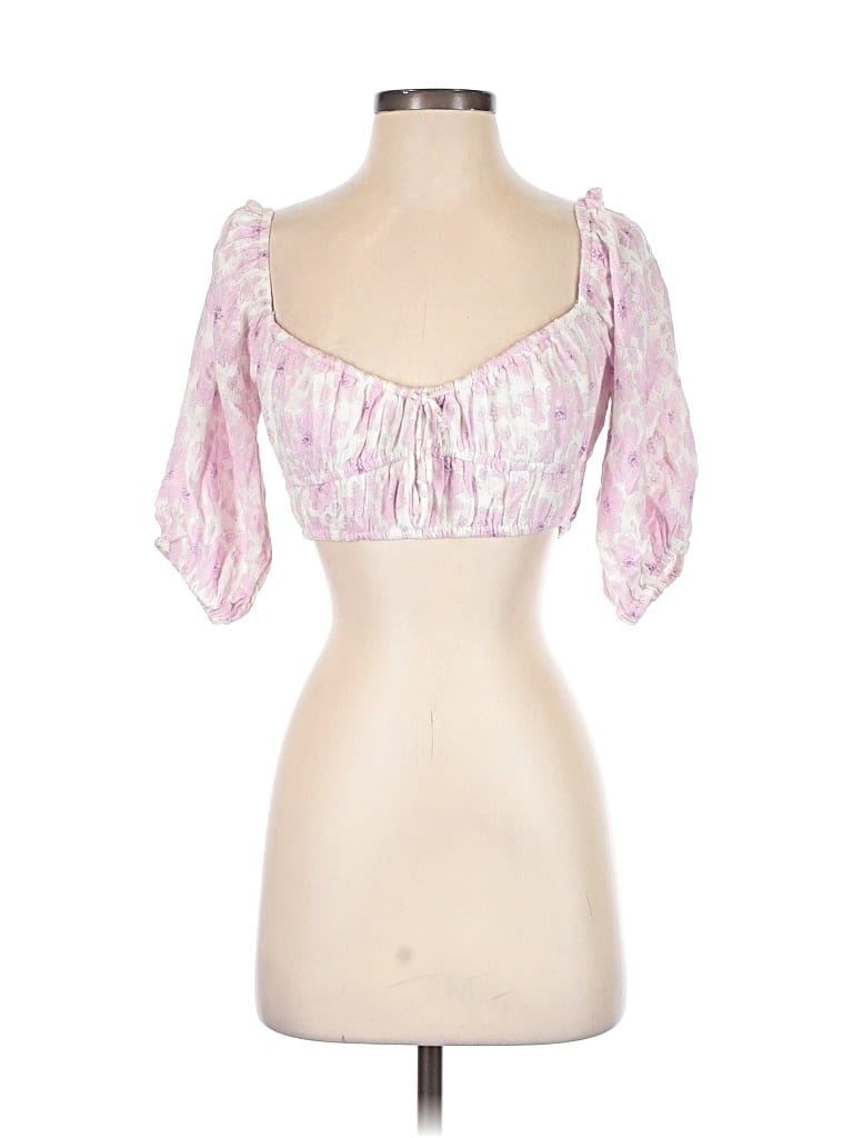 Pre-owned Sky To Moon 3/4 Sleeve Blouse In Pink
