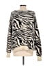House of Sunny 100% Nylon Animal Print Silver Pullover Sweater Size 2 - photo 2