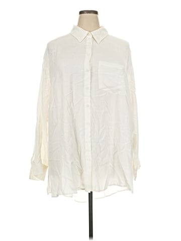 City Chic Long Sleeve Button-Down Shirt (view 1)