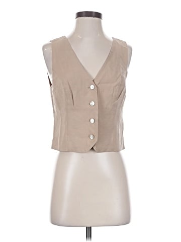 Madewell Katrina Crop Vest Top in Softdrape (view 1)