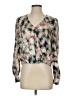 Tart 100% Polyester Green Long Sleeve Blouse Size S - photo 1