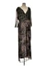 DR2 100% Polyester Paisley Black Cocktail Dress Size L - photo 1
