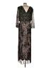 DR2 100% Polyester Paisley Black Cocktail Dress Size L - photo 2