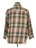Old Navy 100% Cotton Plaid Green 3/4 Sleeve Button-Down Shirt Size XL - photo 2