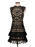 Francesca's 100% Polyester Black Cocktail Dress Size S - photo 1