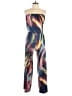 Ariella Graphic Blue Jumpsuit Size L - photo 1