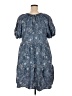 Torrid 100% Lyocell Paisley Blue Casual Dress Size 2X Plus (2) - photo 2