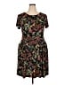 North Style Paisley Black Casual Dress Size 18 - photo 1