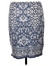 Max Studio Paisley Blue Formal Skirt Size L - photo 2