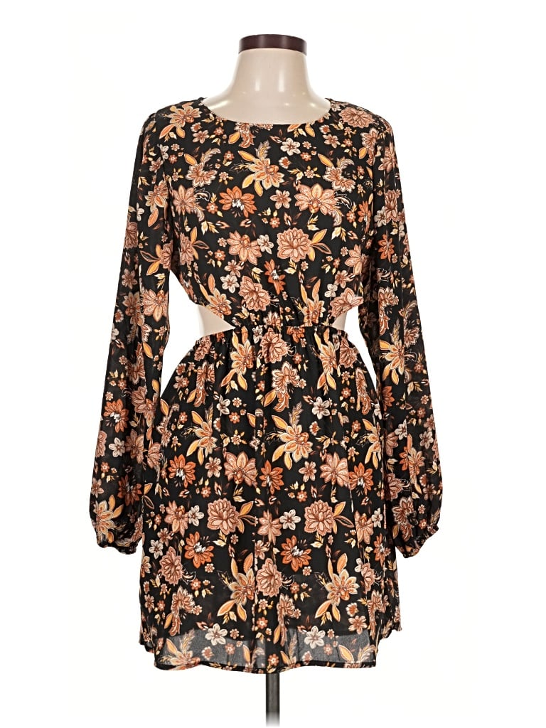 Pre-owned No Comment Casual Dress In Brown