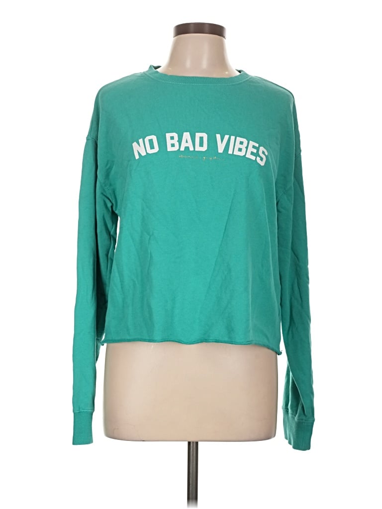 Pre-owned Spiritual Gangster Long Sleeve T-shirt In Green