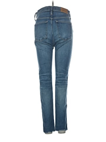 Madewell 9" Mid-Rise Skinny Jeans in Paloma Wash: Raw-Hem Edition (view 2)
