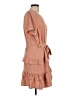 Entro 100% Polyester Tan Casual Dress Size L - photo 4