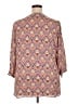 Rose + Olive 100% Polyester Orange 3/4 Sleeve Blouse Size 2X - photo 2