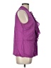 Etcetera Purple Sleeveless Blouse Size 12 - photo 4