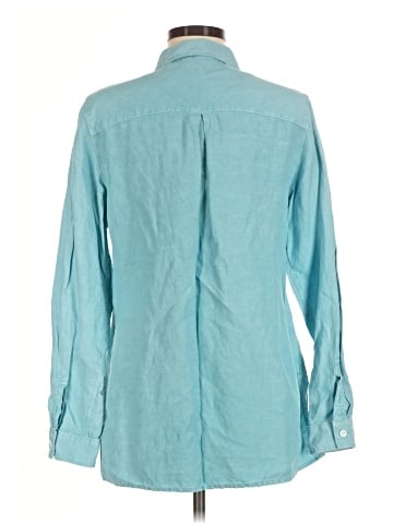 Carbon2Cobalt Long Sleeve Silk Top (view 2)