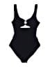 Aerie Solid Black One Piece Swimsuit Size L - photo 1