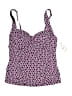 Lands' End Print Purple Swimsuit Top Size 14 - photo 1