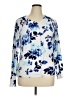 George Floral Blue Pullover Sweater Size XL - photo 1
