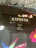 Express Outlet 100% Polyester Floral Black Long Sleeve Blouse Size L - photo 6
