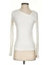 SPANX Solid Ivory Long Sleeve T-Shirt Size S - photo 1