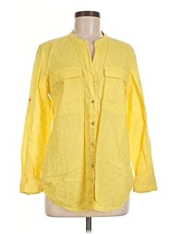 Calvin Klein 3/4 Sleeve Button-Down Shirt (view 1)