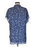 W5 100% Polyester Blue Short Sleeve Blouse Size M - photo 2