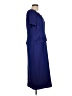 Karin Stevens 100% Polyester Solid Blue Casual Dress Size 12 Petite - photo 4
