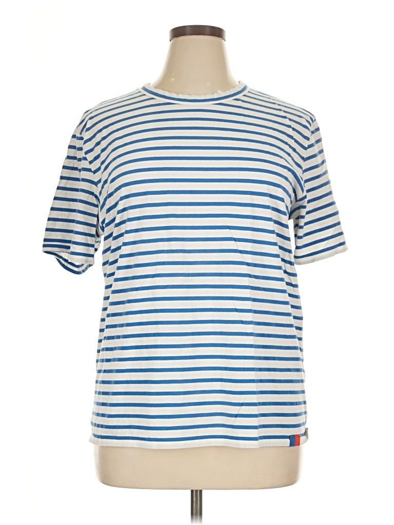 Pre-owned Kule Short Sleeve T-shirt In Blue