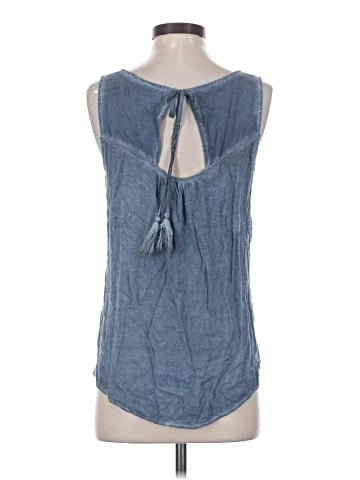 Blue Rain Sleeveless Blouse (view 2)