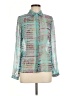 Next Teal Long Sleeve Blouse Size 8 - photo 1